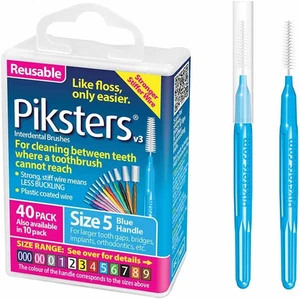 Cepillos interdentales (paquete de 40, talla 5 (azul)) - Imagen 1 de 9