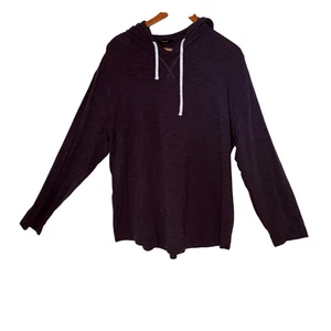 Vince. Men XXL Gray Long Sleeve Hoodie Textured Lightweight Layering Pullover - Picture 1 of 8