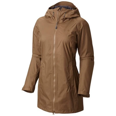 Abrigo parka MOUNTAIN HARDWEAR Finder para mujer en marrón montura nuevo con etiquetas pequeño Foto 1 de 4