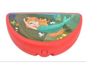 Tupperware Meerjungfrau Lunch Box rot Mädchen Dose Behälter NEU - Bild 1 von 3