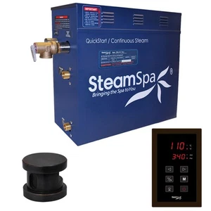 SteamSpa OAT600 Oasis 6 KW QuickStart Steam Bath Generator - Bronze - Picture 1 of 12