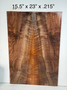 Figured CLARO WALNUT  - Luthier wood Guitar Back Top Wood Lumber Curly - Picture 1 of 8