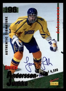 1995 Signature Rookies Draft 96 #2 Jonas Andersson-Junkka AU,SN #/4500 - Picture 1 of 2