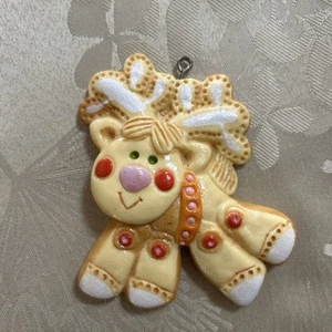 RENNA ALBERO DOLCETTI Vintage 1976 HALLMARK Decorazione Albero di Natale - Foto 1 di 3