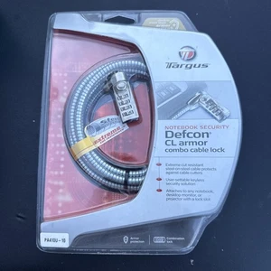 Targus Defcon CL 6.5 Ft Laptop / Notebook Combo Cable Lock NEW & SEALED - Picture 1 of 2