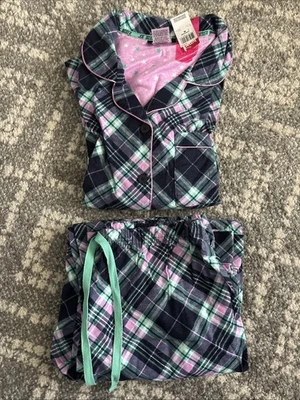 Juego de pijama de franela JOE BOXER MEDIANO azul rosa verde azulado a cuadros nuevo con etiquetas envío gratuito Foto 1 de 4