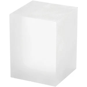 Plymor Frosted Acrylic Rectangular Display Block, 3" H x 3" W x 4" D - Picture 1 of 1