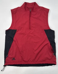 Adidas Chaleco Cortavientos Para Hombres Grande 1/4 Cremallera Pullover Golf A prueba de Clima Malla Forrado - Imagen 1 de 15