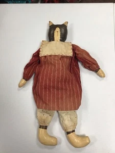 Primitive Folk Art Cat  - Picture 1 of 5