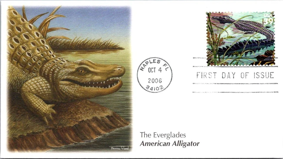 FDC 2006 SC #4099i Fleetwood Cachet, American Alligator - Naples FL - J18485 - Image 1 of 2