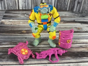 Vintage 90s Toxic Crusaders Radiation Ranger Action Figure w/ Accessories - Picture 1 of 4
