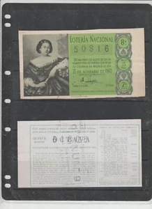 España Lotería Nacional Decimo del año 1960 (GP-919) - Imagen 1 de 1