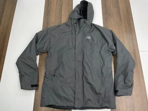 Rei Mens Size L Gray Peak2L Fleece Lined Ski Jacket Coat Insulated Thick Nylon - Picture 1 of 11