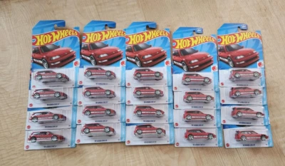 2023 HOT WHEELS LOT OF 90 HONDA CIVIC EF CARS IN RED COLOR NICE! LOT OF 20 VHTF - Image 1 of 4