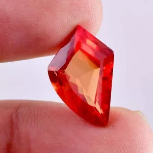 12.75 Ct Natural Fanta Orange Ceylon Sapphire Fancy Cut Loose Gem Certified - Picture 1 of 5