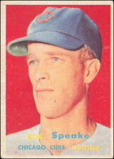 1957 Topps #339 Bob Speake Chicago Cubs