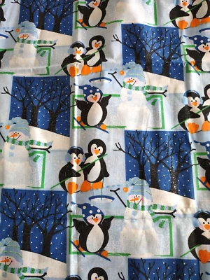 Penguin Winter Snowman Fabric Tradtitions Patty Reed 21 1/2" x 44" From 2010 - Image 1 of 4