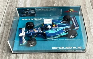 MINICHAMPS 1:43 KIMI RAIKKONEN 1st POINT ALBERT PARK 2001 SAUBER RARE - Picture 1 of 3