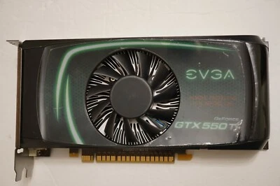EVGA GeForce GTX550 Ti 2GB graphics card w/ 2 DVI & 1 Mini HDMI 0683 - Image 1 of 4