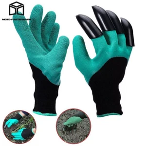 4 Claws Garden Genie Gloves Fit For Gardening With Fingertips For Digging - Picture 1 of 13