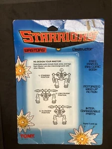 Starriors 1984 Vintage Marvel Tomy Parts Original Card Back Slaughter Steelgrave - Picture 1 of 2