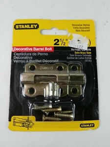 Stanley Hardware 2-1/2 Inches Decorative Barrel Bolt 75-7150/CD1076 33923012447 - Picture 1 of 4