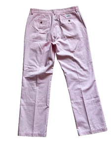 Vineyard Vines Chinos - 35x32 'Club Pant' - Men's Pink Flat Front Khakis Preppy - Picture 1 of 5