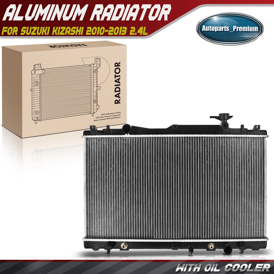 Aluminum Radiator for Suzuki Kizashi 2010 2011 2012 2013 2.4L Automatic Trans. - Image 1 of 4