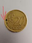 20 cent mit LOCH münze 1999 Spanie