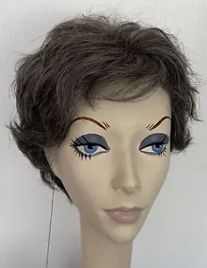 Neu mit Etikett Jacquelyn Perücke MENSCHHAAR Mischung VALERIE 801 grau MONOFILAMENT Top - Bild 1 von 6