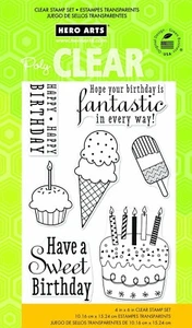 Hero Arts 6" x 4" Clear Stamps Fantastic Birthday CL677 - Picture 1 of 1