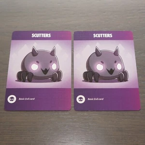 Tic Tac K.O. Cute vs Evil | 2 Evil Scutters Cards | Official Replacement Pieces - Picture 1 of 6