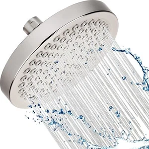 High Pressure Rain Shower Head (Aqua Elegante) - Brushed Nickel - 2.5 GPM - Picture 1 of 6
