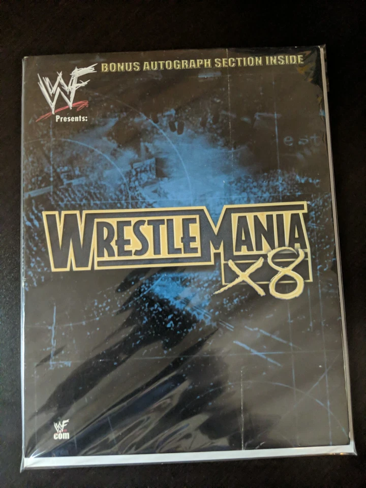 WWF WrestleMania X8 18 ARENA EDITION NO UPC Wrestling Magazine Program 2002 WWF - Image 1 of 1