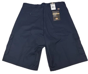 NWT Dickies Cargo Shorts Mens 42 Navy Blue Loose Fit 13” Inseam Utility Workwear - Picture 1 of 4