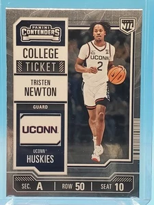 2024-25 Panini UCONN Contenders Ticket #32 Tristen Newton Diamond Plate (Hobby) - Picture 1 of 2