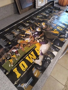 2008 OFFICIAL IOWA HAWKEYES Football Long POSTER 36"X 18" - Picture 1 of 8