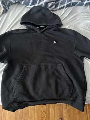Sudadera con capucha Air Jordan negra de gran tamaño, talla grande Foto 1 de 3