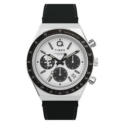 Q Timex Chronograph x Peanuts Snoopy Limited Edition Panda Watch TW2W68900 - Image 1 of 4