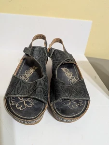 Spring Step L'Artiste Women's Size EU 40 (US Size 9) Sandals, Navy Blue. - Picture 1 of 8