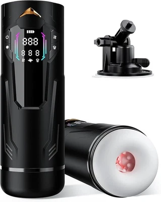 Masajeador Masculino Juguetes para Hombres Empuje Masculino Stroker APP Control Bomba Ampliador Foto 1 de 4