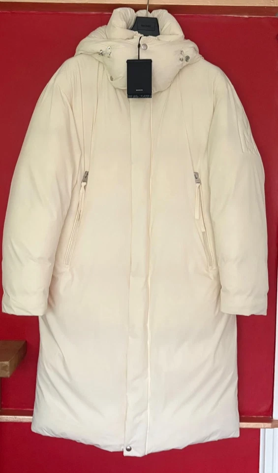 MACKAGE Overcoat Down Jacket Cream Womens M Size 40 new with tags - RRP £1,000 - Image 1 of 4