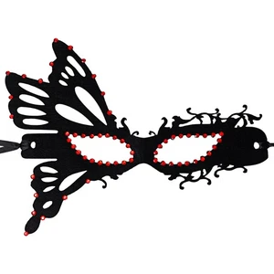 Women's Halloween Lace Butterfly Half-Face Mask for Masquerade Parties Cosplay - Picture 1 of 7