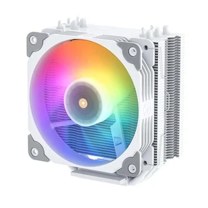 V5 White CPU Cooler w/5 Heat Pipes 120mm ARGB PWM Processor 150W TDP Cooler - Picture 1 of 10