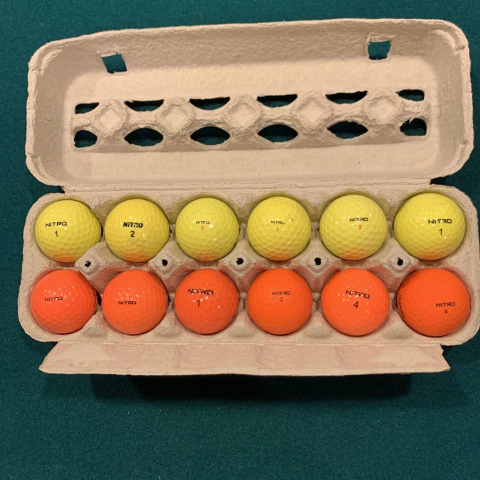 Nitro Golf Balls Yellow/Orange Variety “Gently used” - Image 1 of 1