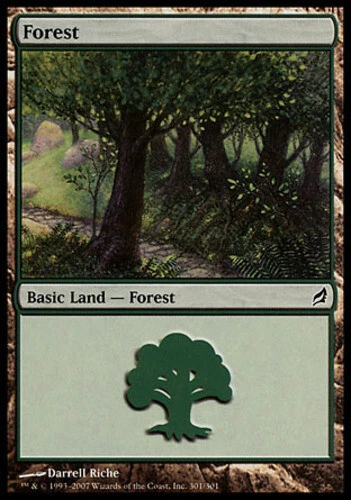 4x Forest (301) ~ Heavily Played Lorwyn MTG Magic x4 4 UltimateMTG Playset Land  - Image 1 of 1