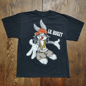 VTG Y2K Looney Tunes T-shirt Men's L Lil Bugzy Bugs Bunny Graphic Print Hip Hop - Picture 1 of 13