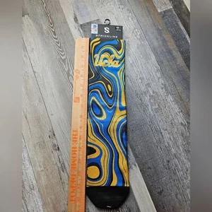 Strideline Socks UCLA NEW Medium Blue Yellow Oil Slick Pattern - Picture 1 of 4
