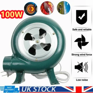 100W Electric Fan Combustion Blower Stove Fire For Barbecue Melting Forge Stove - Picture 1 of 8