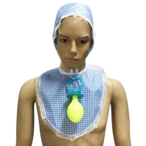 Fancy Dress Giant Baby Costume Mens Funny Joke Do Hen Diaper Night Outfit - Picture 1 of 6
